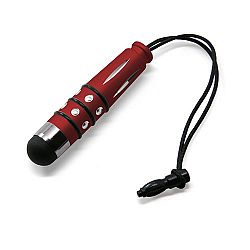 BoxWave Asus Eee Pad Transformer TF101 mini Capacitive Stylus (Sparkle Edition) - Small Portable Asus Eee Pad Transformer TF101 Stylus w/ Tether and Rhinestone Detail Design (Crimson Red)