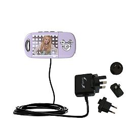 Gomadic Global Home Wall AC Charger for the Disney Hannah Montana Mix Stick MP3 Player DS17032 with Power Sleep technology – supports worldwide wall outlets and voltage levels - designed with Gomadic TipExchange