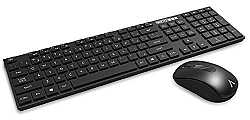 Azio HUE 2 Wireless Keyboard & Mouse Combo, Black (KM508-BK)