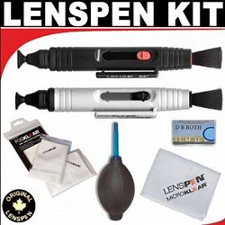 LENSPEN HYSG-3 Lens Cleaner with DigiKlear LCD Screen Cleaner and Deluxe DB Roth Cleaning Package
