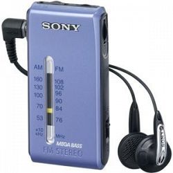 Sony FM Stereo AM Radio Blue Pocketable SRF S86 L H3C0D21I4-2411