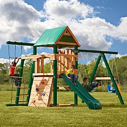 Bighorn Ready-to-Assemble Playset with Tuff Wood and Summit Slide