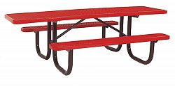 8 ft. Double Sided Extra Heavy Duty Commercial ADA Table in Red