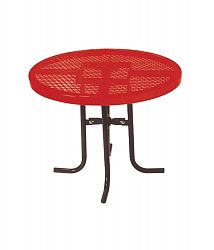 36-inch Commercial Round Table in Red