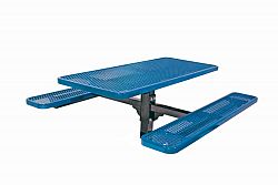 6 ft. Commercial Rectangular In-Ground Table in Blue