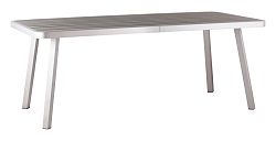Township Long Dining Table Brushed Aluminum