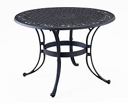 48 Inch Round Dining Table Black Finish