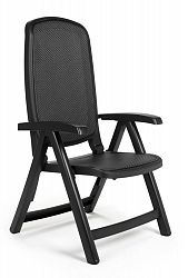 Charcoal Delta 5 position folding chair