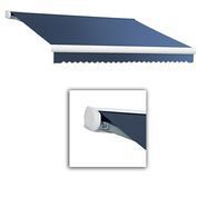 Victoria 20 ft. Motorized Retractable Luxury Cassette Awning (10 ft. Projection) (Right Motor) in Dusty Blue