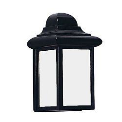 1 Light Black Fluorescent Outdoor Wall Lantern
