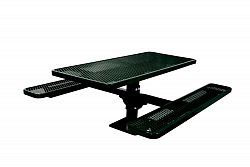 6 ft. Commercial Rectangular Surface-Mount Table in Black