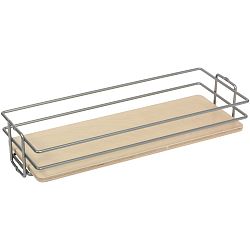 Frosted Nickel Center-Mount Pantry Basket - 5 Inches Wide