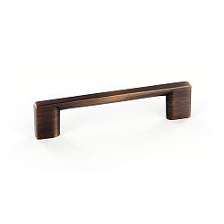 Contemporary Metal Pull - Brushed Oil-Rubbed Bronze - 96 Mm C. To C.