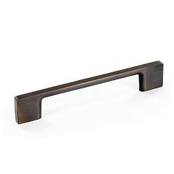 Contemporary Metal Pull - Brushed Oil-Rubbed Bronze - 128 Mm C. To C.