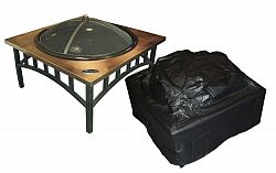 Outdoor Vinyl Square Firepit Cover