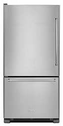 18.7 cu. ft. Full-Depth Refrigerator with Bottom Mount Freezer in Stainless Steel