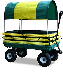 Millside 20"X38" Green & Yellow Pad And Covered Wagon