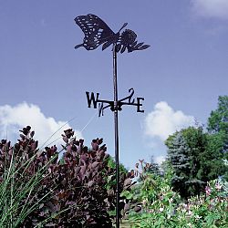 Butterfly - Garden Weathervane - Black