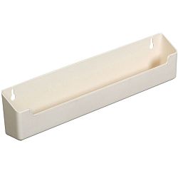 Polymer Almond Sink Front Tray with Shallow Depth - 14 Inches Wide