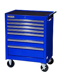 27 Inch. 7 drawer Cabinet, Blue