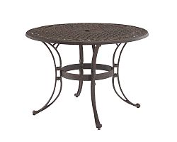 48Inch Round Dining Table Bronze Finish