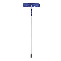 21-Foot Twist-N-Lock Telescoping Snow Shovel Roof Rake With 6-Inch By 25-Inch Poly Blade