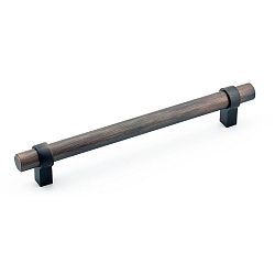 Contemporary Metal Pull - Brushed Oil-Rubbed Bronze - 160 Mm C. To C.