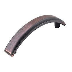 Contemporary Metal Pull - Brushed Oil-Rubbed Bronze - 76 Mm C. To C.
