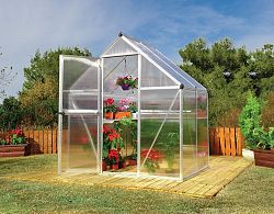 Deluxe 6 ft. x 4 ft. Twin Wall Silver Greenhouse