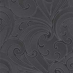 Saville Black/Charcoal Wallpaper