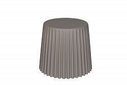 Fluted Garden Stool in Taupe