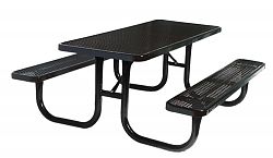 8 ft. Extra Heavy Duty Commercial Table in Black