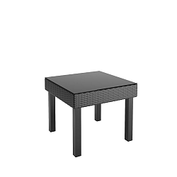 PPO-801-T Oakland Patio End Table in Textured Black Weave