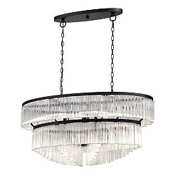 Ziccardi Collection, 10-Light Oval Bronze Chandelier