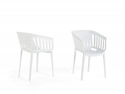 Garden chair - Dining chair - White - DALLAS