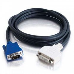 C2G Cables To Go 27595 DVI A Female To HD15 VGA Male Analog Extension Cable 2 Meters Black H3C0E1MNZ-2911