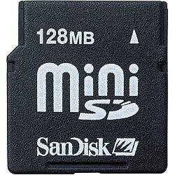 SanDisk SDSDQ-128-A10M 128 MB Mini SD Card