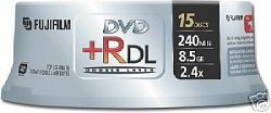 DVD+R 4.7 Gb-Dual Layer-15pc Spindle