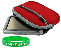 Neoprene Sleeve Case (Red) Garmin nüvi 775/775T 4.3-Inch GPS Navigator