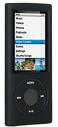 Amzer AMZ21632 Silicone Skin Jelly Case for iPod Nano 5G (Black)