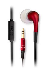 Earpollution EP-LB-MIC-RED Luxe MicroBud with Mic, Retail Packaging (Red)