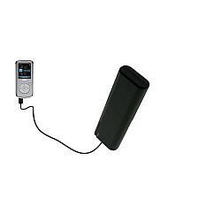 Portable Emergency AA Battery Charger Extender for the RCA M4104 M4108 Digital Music Player - with Gomadic Brand TipExchange Technology