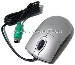 Gateway Primax PS2 Silver Scroll Mouse MO42KC
