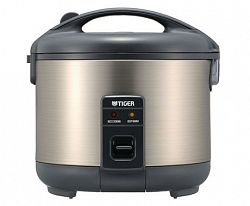 Tiger 3 Cup Electric Rice Cooker With Steamer Stainless Steel