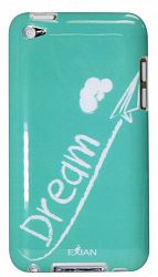 Exian Tpu Case For Ipod Touch 4 - Dream White On Teal Teal