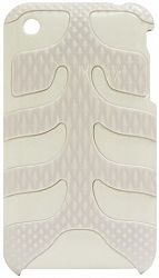 Exian Case For Iphone 3G /3Gs - White Fish Bone Pattern White