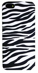 Exian Case For Iphone Se 5/5S - Zebra Pattern Black
