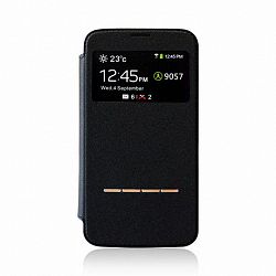 Gel Grip S5wbk - Samsung S5 Black Flip Case With Window