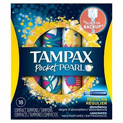 Tampax Pocket Pearl Regular Absorbency Compact Tampons