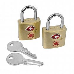 Air Canada Tsa Key Locks Silver Metallic